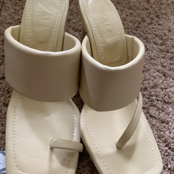 Zara asymmetrical design sandals 38 - Picture 9 of 10